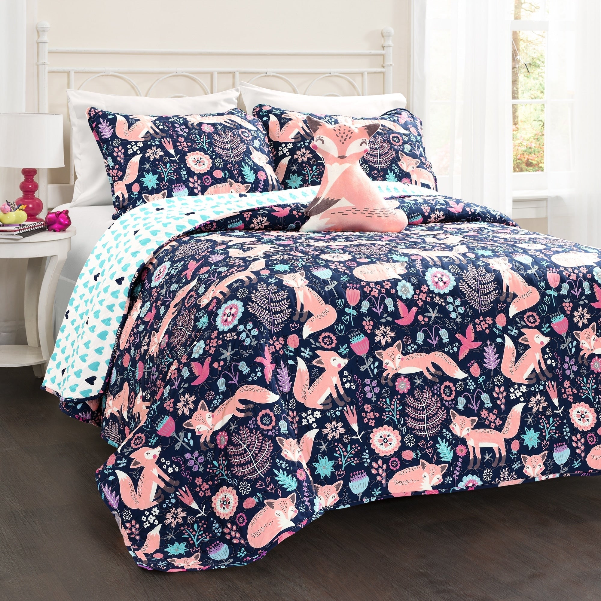 Ensemble de courtepointe 4 pièces Lush Decor Pixie Fox