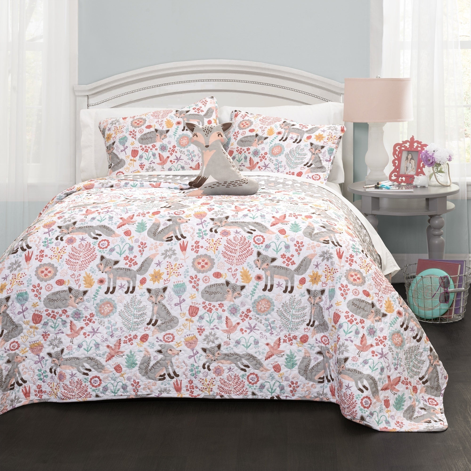 Ensemble de courtepointe 4 pièces Lush Decor Pixie Fox