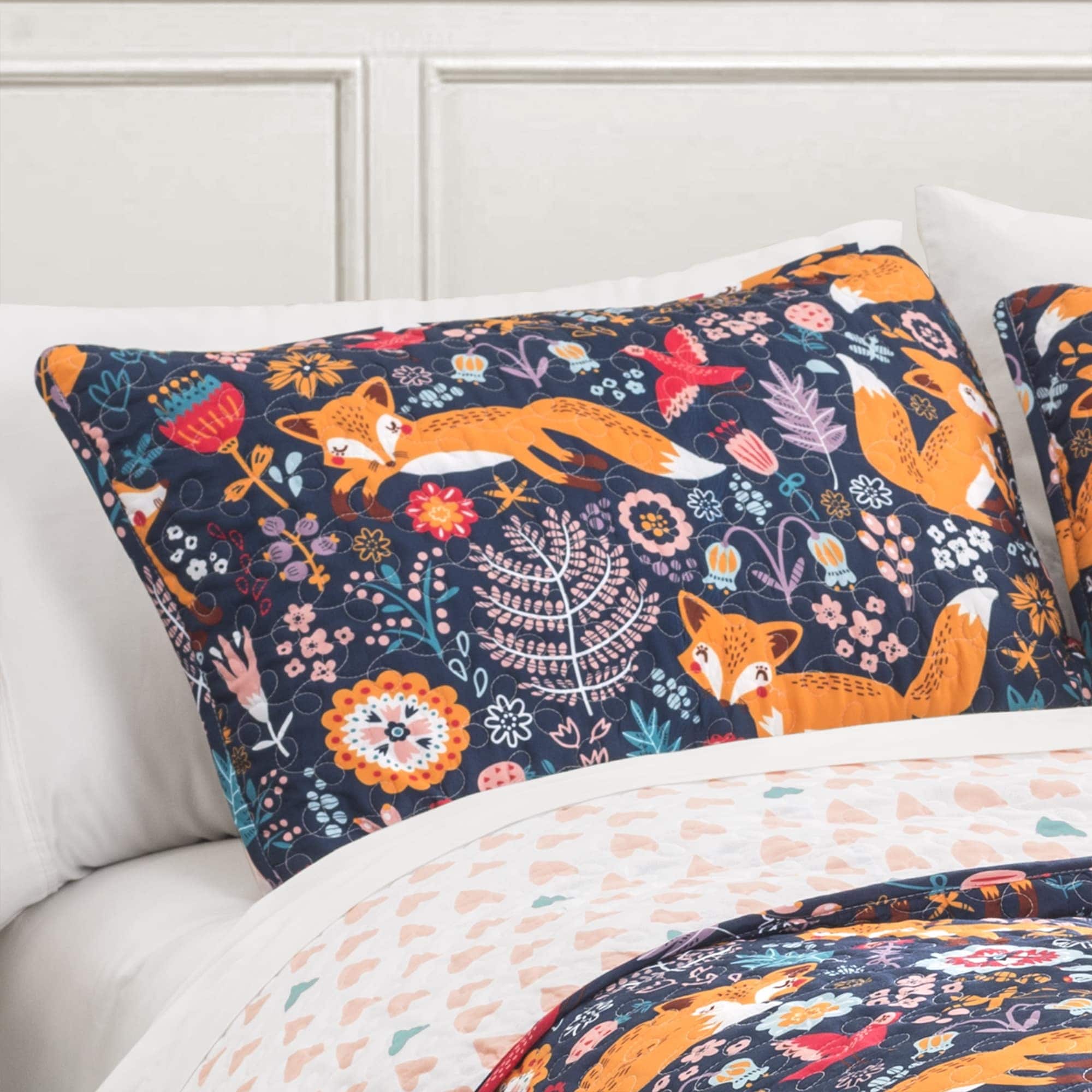 Ensemble de courtepointe 4 pièces Lush Decor Pixie Fox