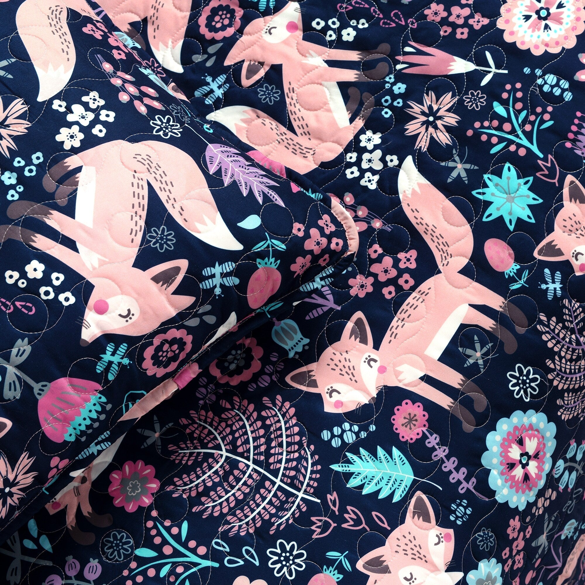 Ensemble de courtepointe 4 pièces Lush Decor Pixie Fox
