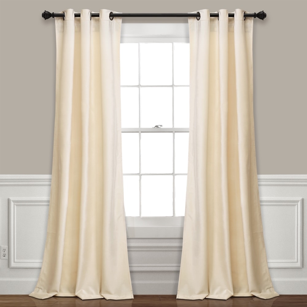 Ensemble de rideaux occultants en velours uni Porch &amp; Den Lapeyrous