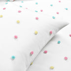 Ensemble de couette touffetée à pois arc-en-ciel Lush Decor