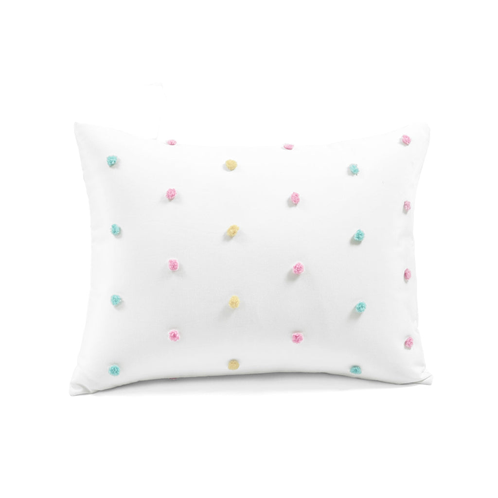 Ensemble de couette touffetée à pois arc-en-ciel Lush Decor