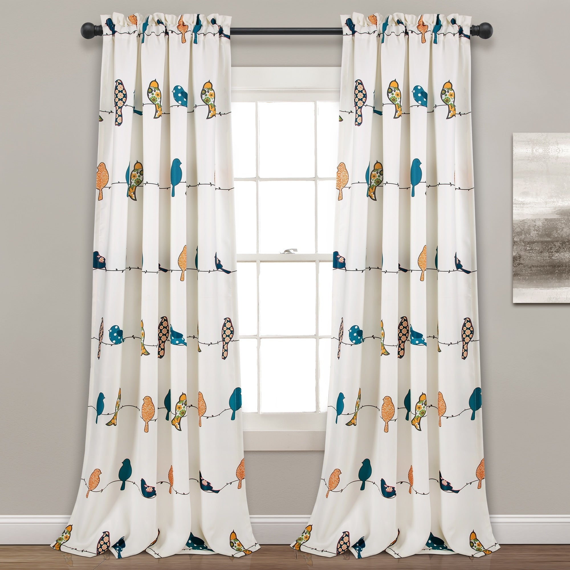 Paire de rideaux occultants Rowley Birds de Lush Decor