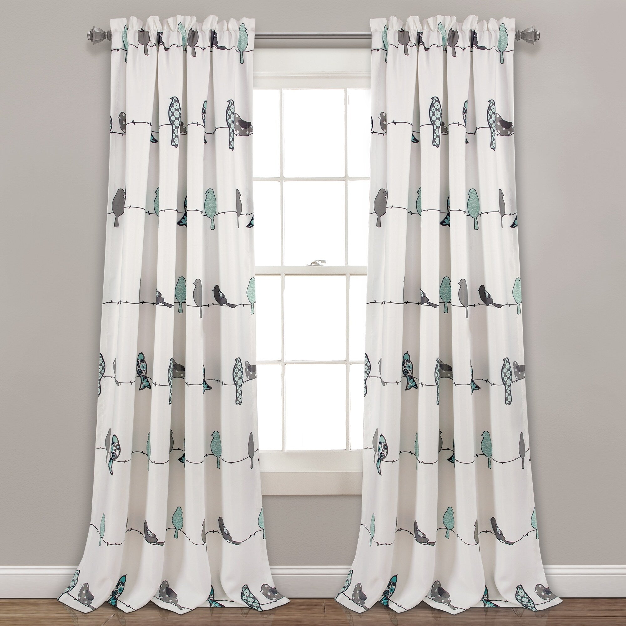 Paire de rideaux occultants Rowley Birds de Lush Decor
