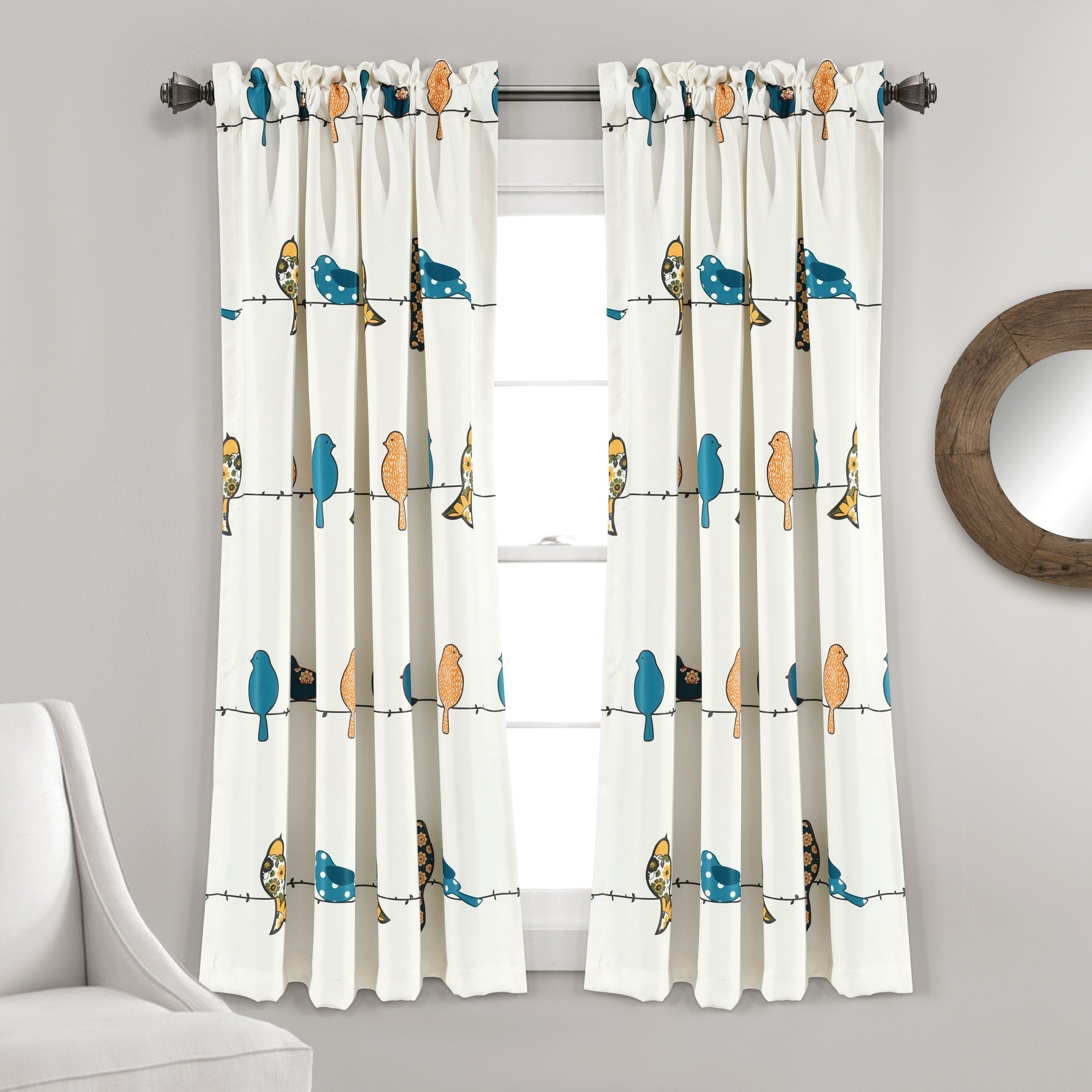 Paire de rideaux occultants Rowley Birds de Lush Decor