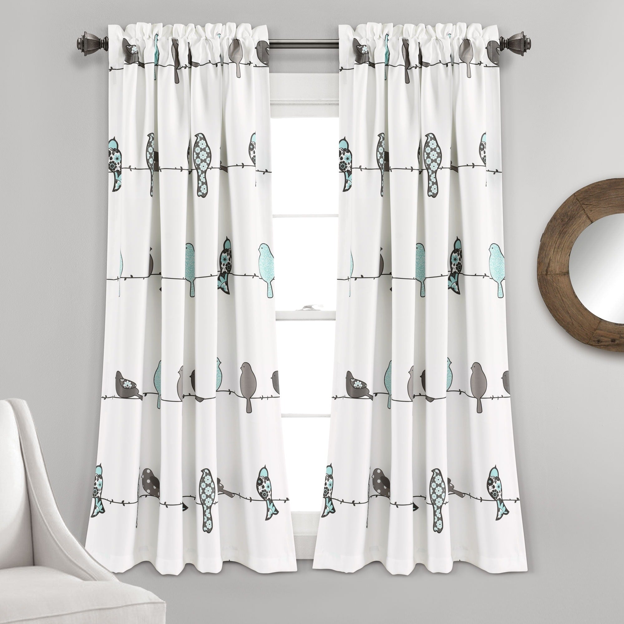 Paire de rideaux occultants Rowley Birds de Lush Decor