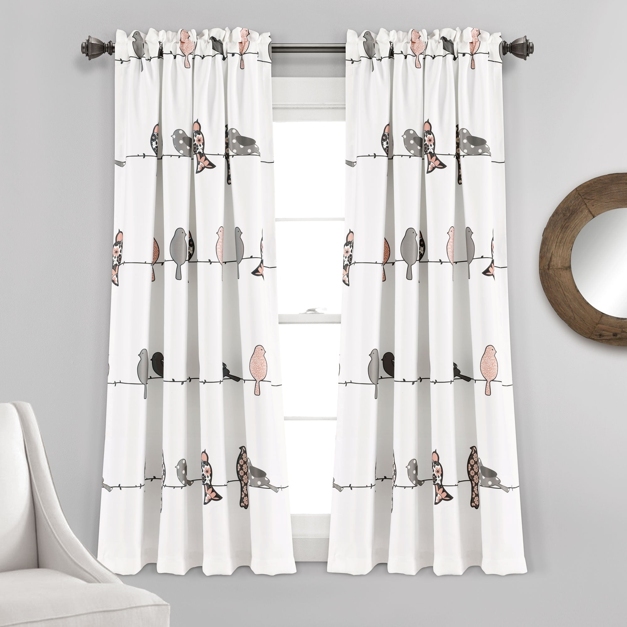 Paire de rideaux occultants Rowley Birds de Lush Decor