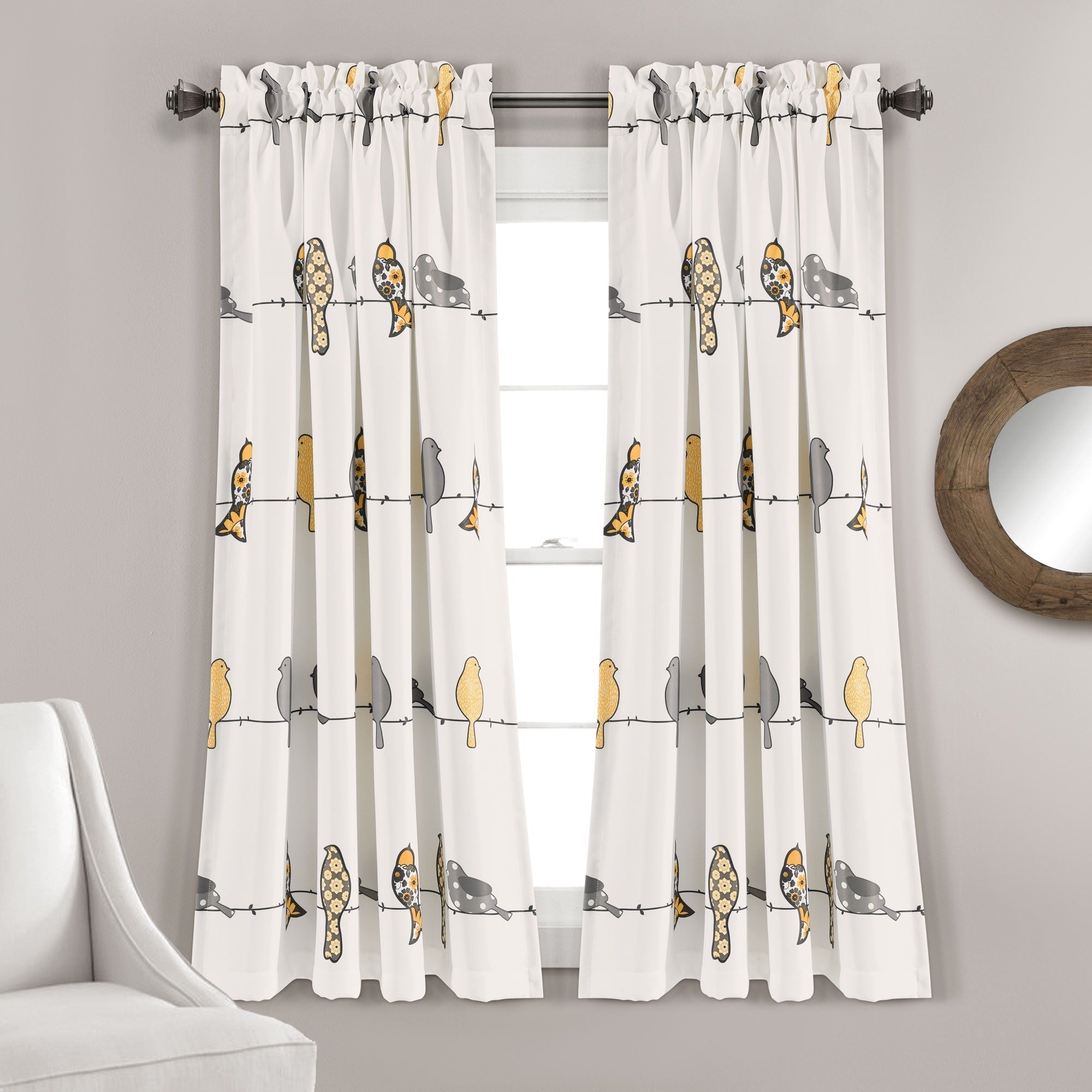 Paire de rideaux occultants Rowley Birds de Lush Decor