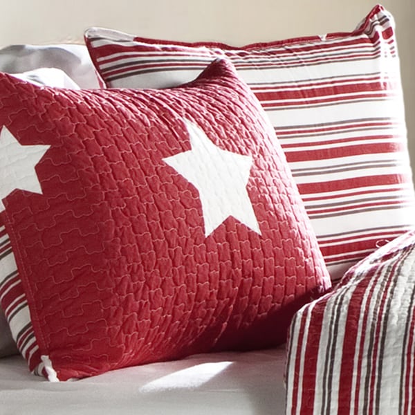 Ensemble de courtepointe 3 pièces en coton à motif étoilé Lush Decor