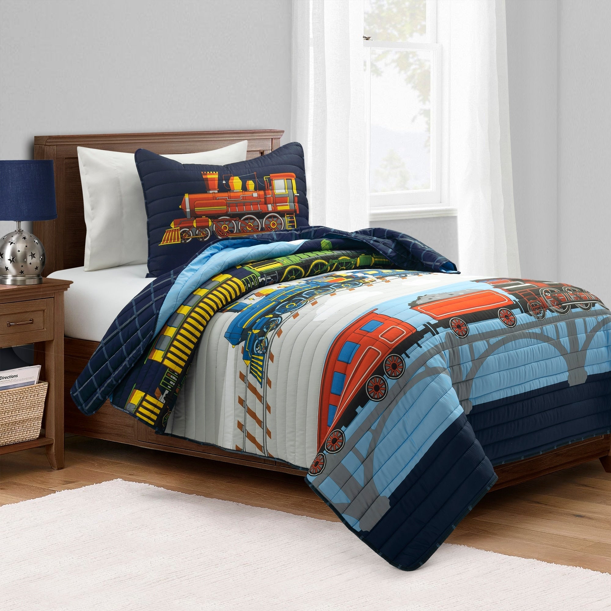 Couette Lush Decor Trains à vapeur