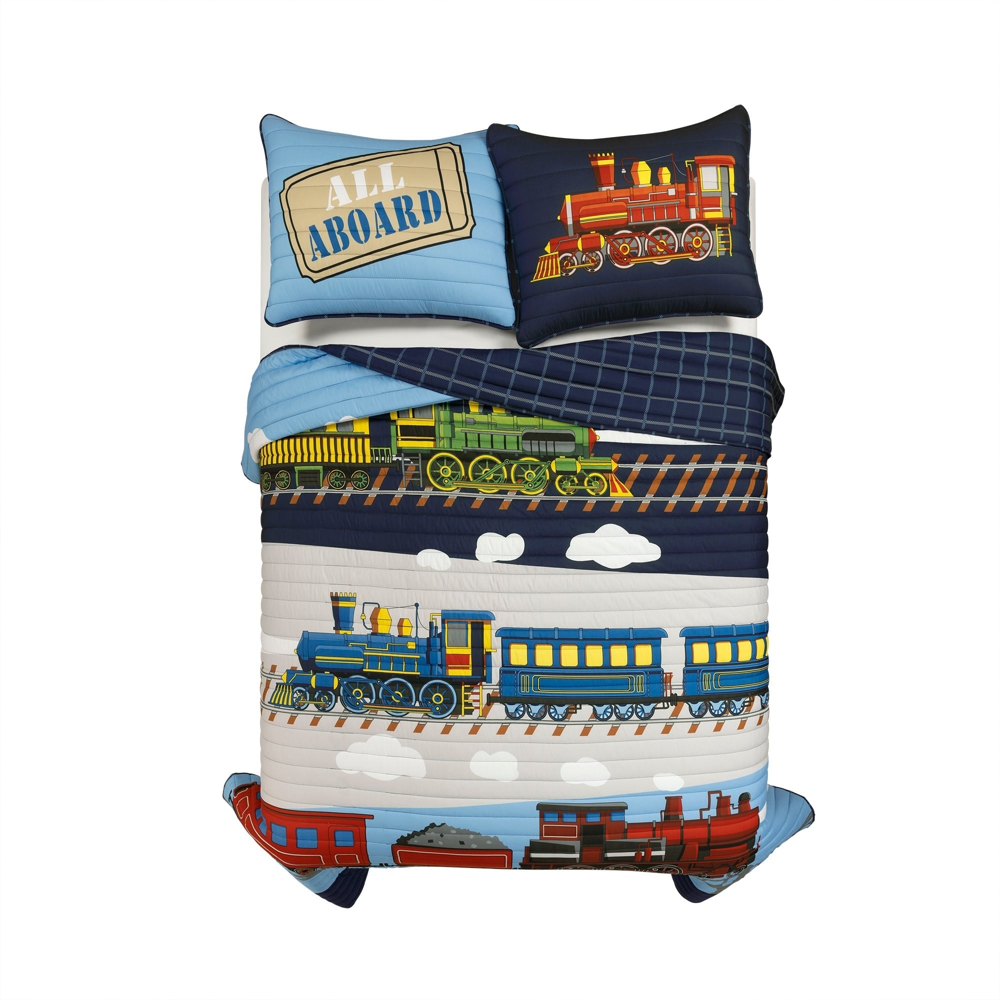 Couette Lush Decor Trains à vapeur