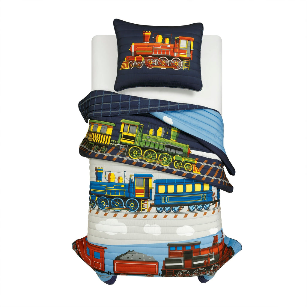 Couette Lush Decor Trains à vapeur