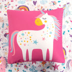 Ensemble de courtepointe à motif licorne/cœur Marguerite Porch &amp; Den