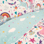 Ensemble de courtepointe à motif licorne/cœur Marguerite Porch &amp; Den