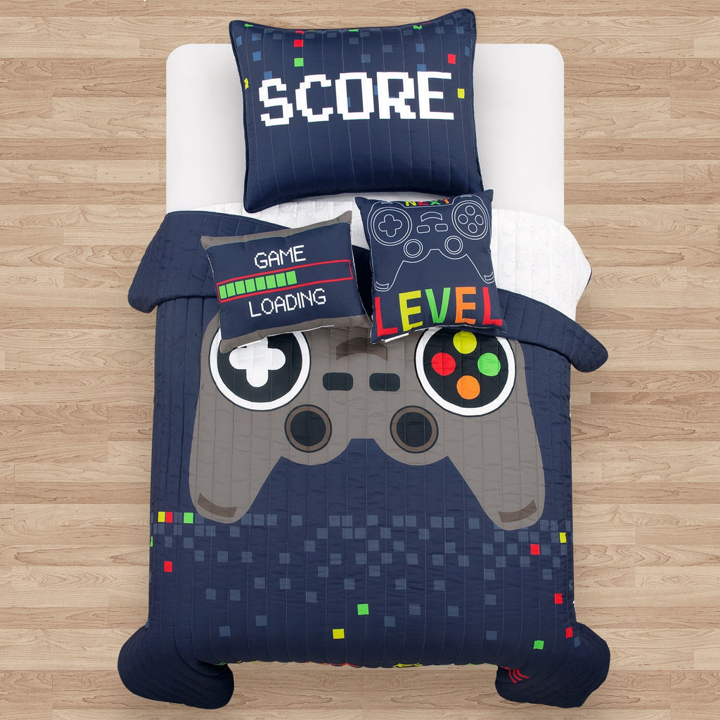 Ensemble de courtepointe 5 pièces pour enfants Lush Decor à thème jeux vidéo