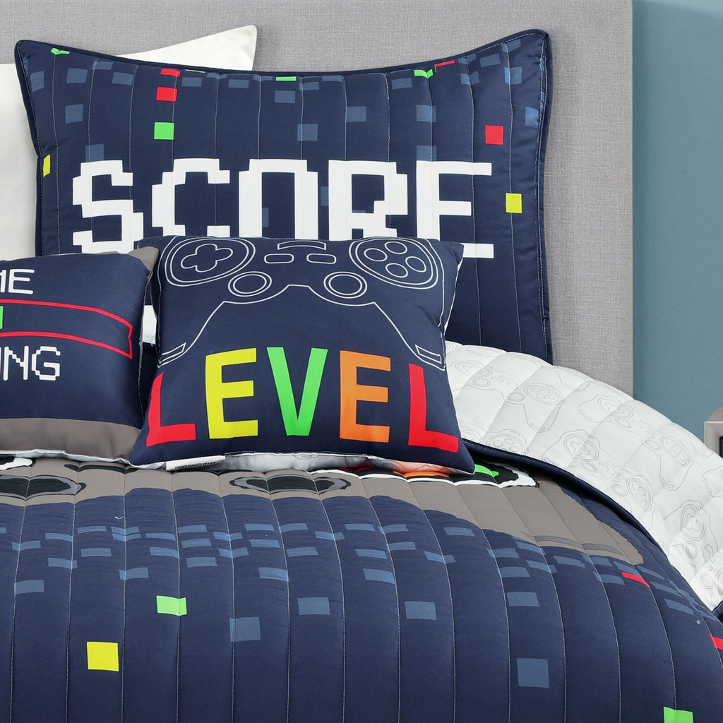 Ensemble de courtepointe 5 pièces pour enfants Lush Decor à thème jeux vidéo