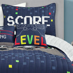 Ensemble de courtepointe 5 pièces pour enfants Lush Decor à thème jeux vidéo