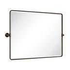 Miroir de salle de bain/de vanité biseauté horizontal TEHOME Lutalo