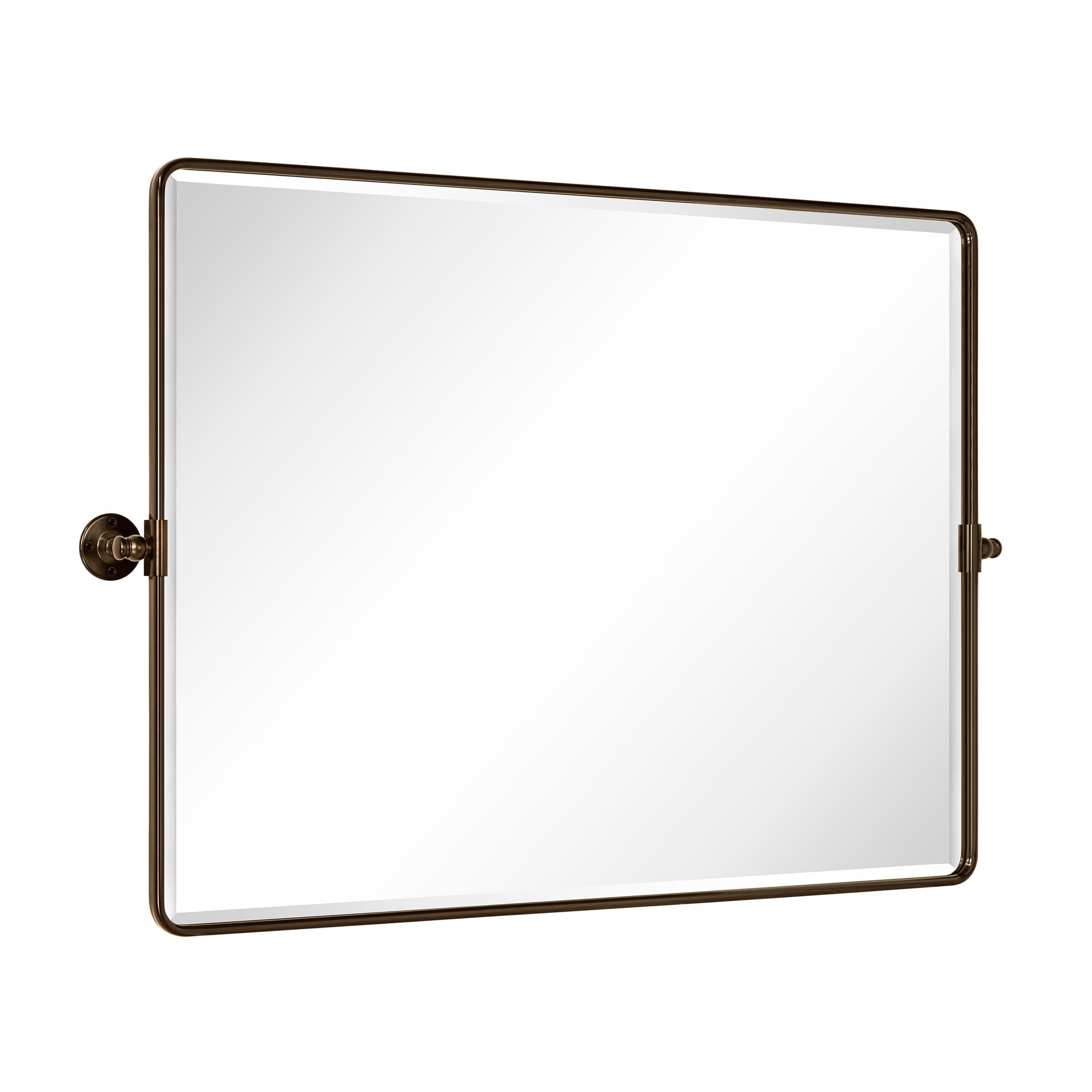 Miroir de salle de bain/de vanité biseauté horizontal TEHOME Lutalo