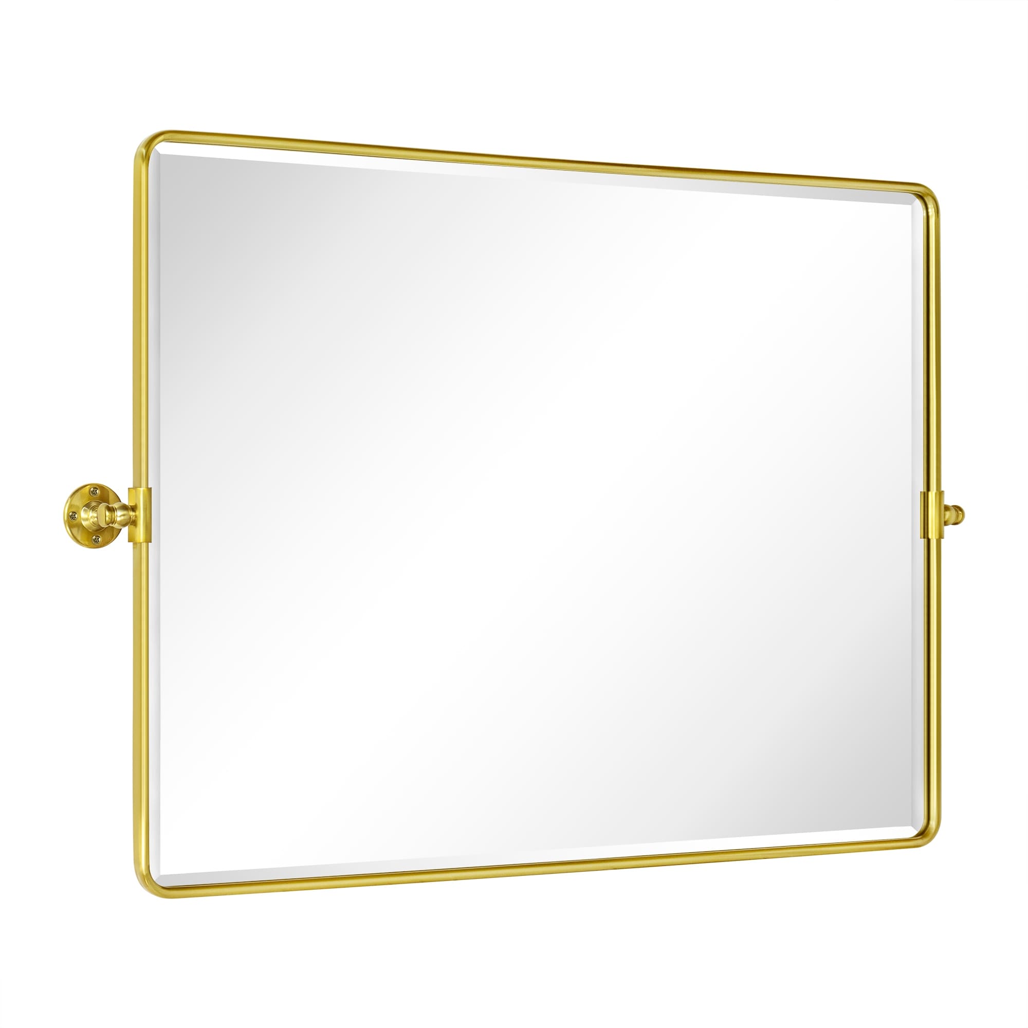Miroir de salle de bain/de vanité biseauté horizontal TEHOME Lutalo
