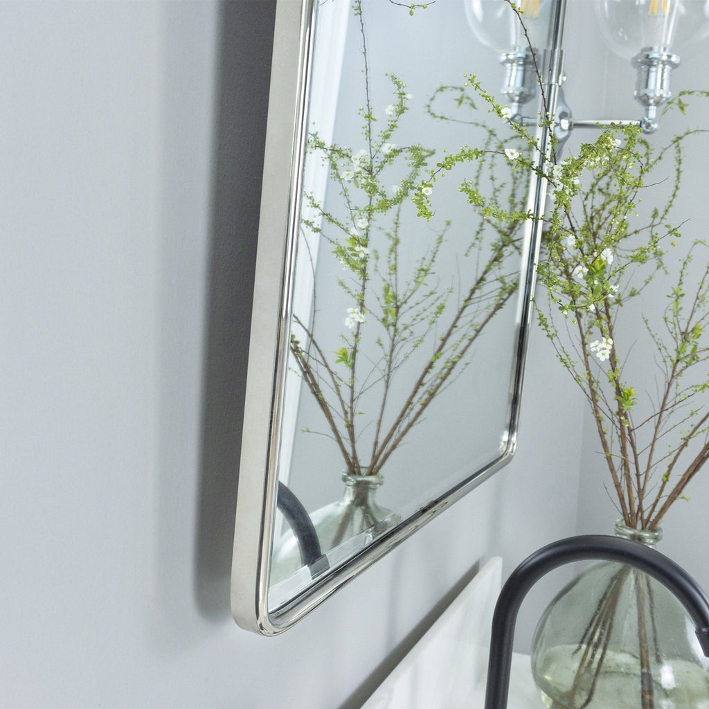 Miroir de salle de bain/de vanité biseauté horizontal TEHOME Lutalo