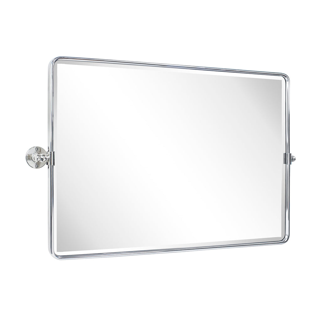 Miroir de salle de bain/de vanité biseauté horizontal TEHOME Lutalo