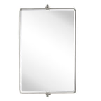 Miroir de salle de bain/de vanité biseauté horizontal TEHOME Lutalo