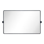 Miroir de salle de bain/de vanité biseauté horizontal TEHOME Lutalo