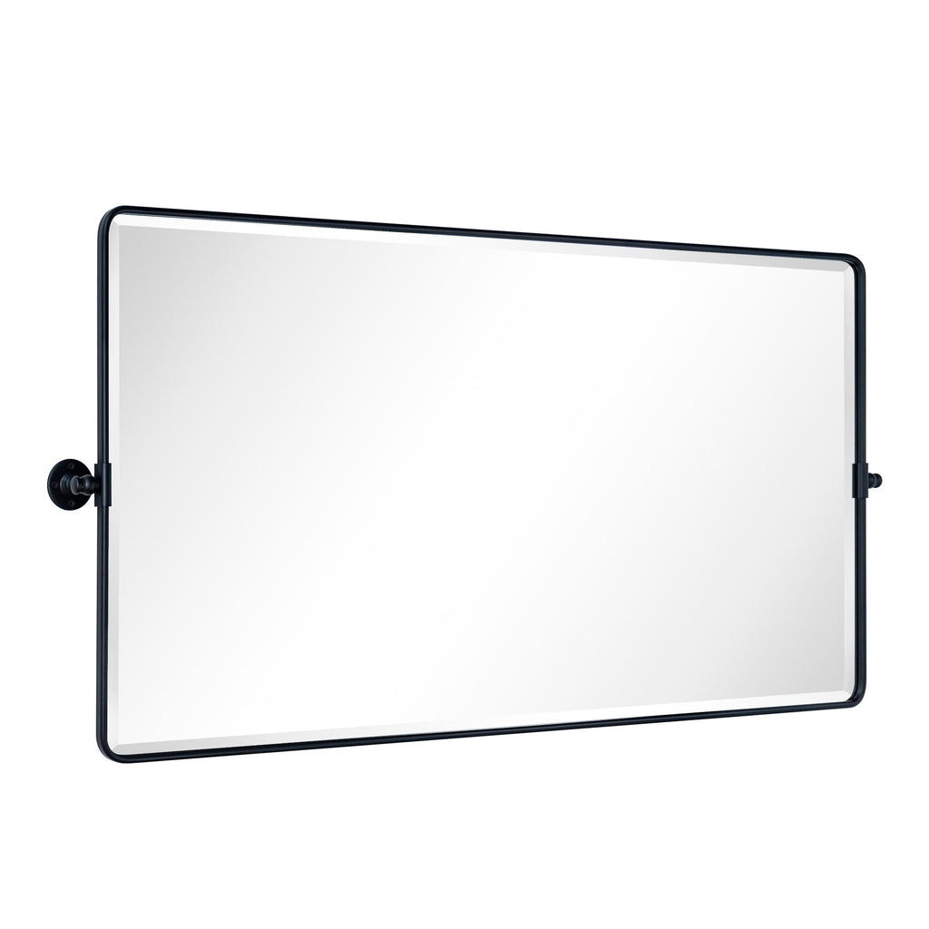 Miroir de salle de bain/de vanité biseauté horizontal TEHOME Lutalo