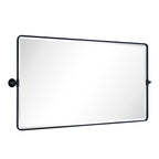 Miroir de salle de bain/de vanité biseauté horizontal TEHOME Lutalo