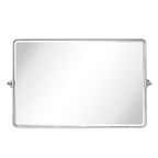 Miroir de salle de bain/de vanité biseauté horizontal TEHOME Lutalo
