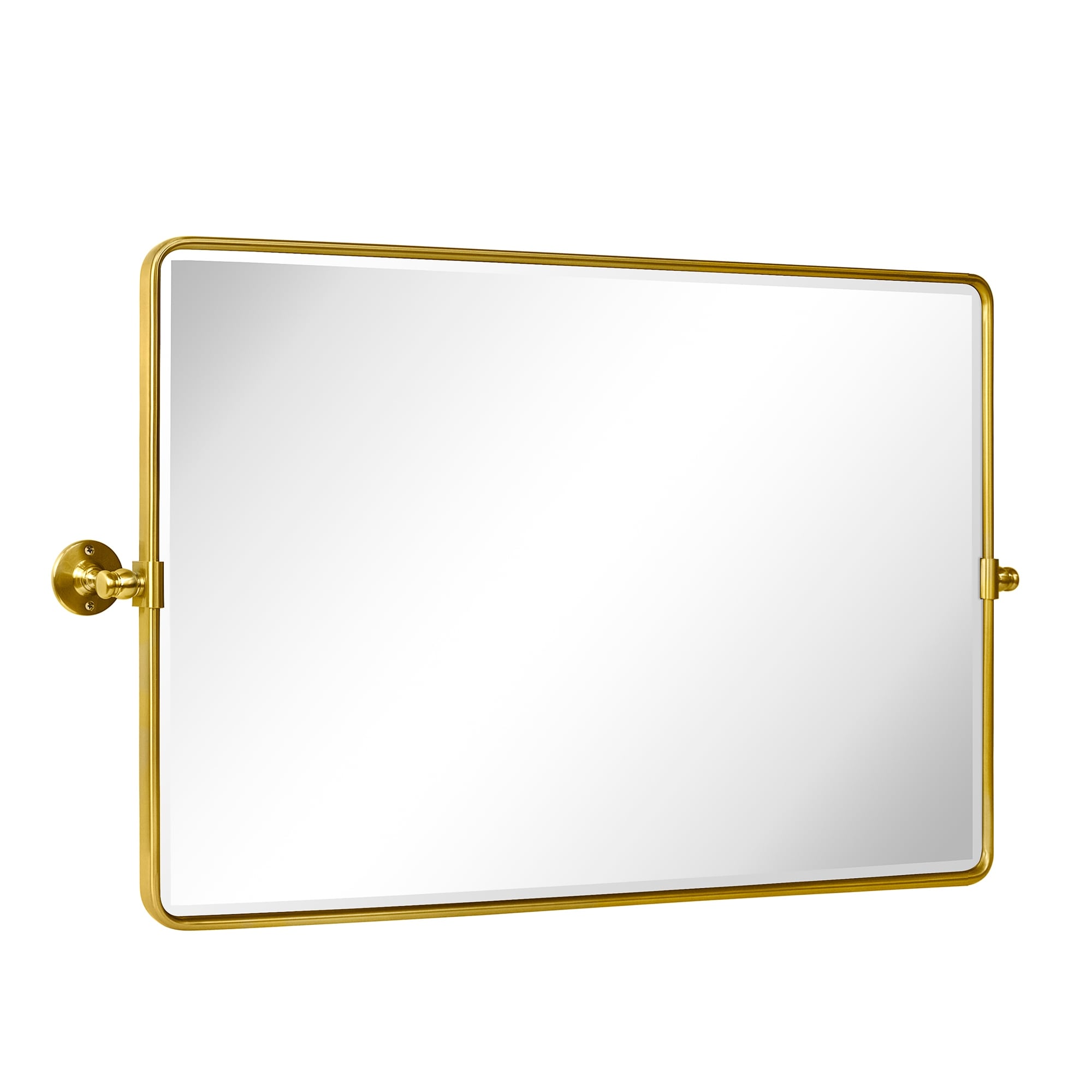 Miroir de salle de bain/de vanité biseauté horizontal TEHOME Lutalo
