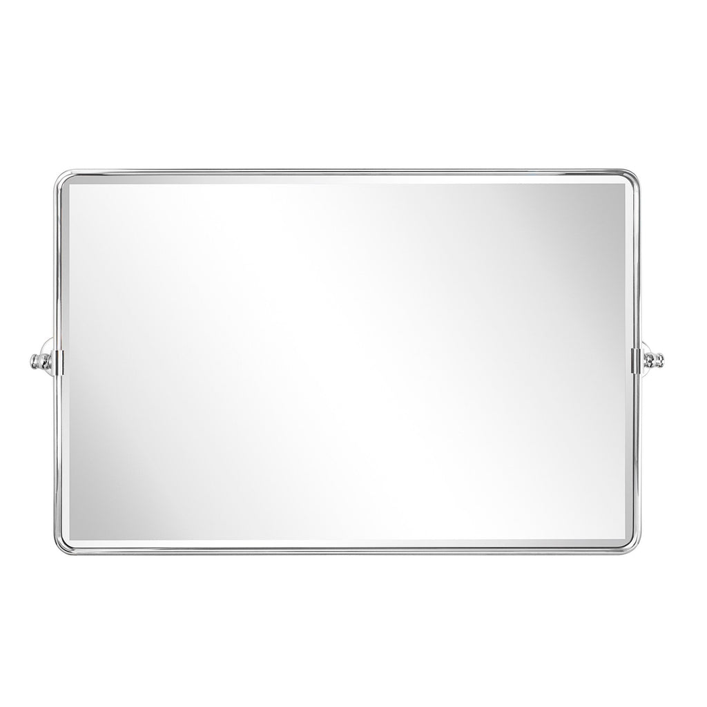 Miroir de salle de bain/de vanité biseauté horizontal TEHOME Lutalo