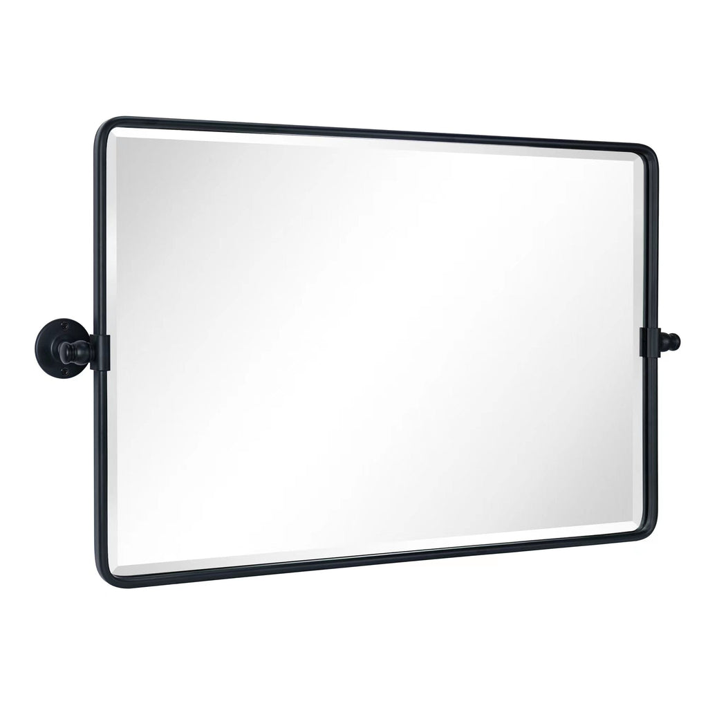 Miroir de salle de bain/de vanité biseauté horizontal TEHOME Lutalo