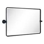 Miroir de salle de bain/de vanité biseauté horizontal TEHOME Lutalo