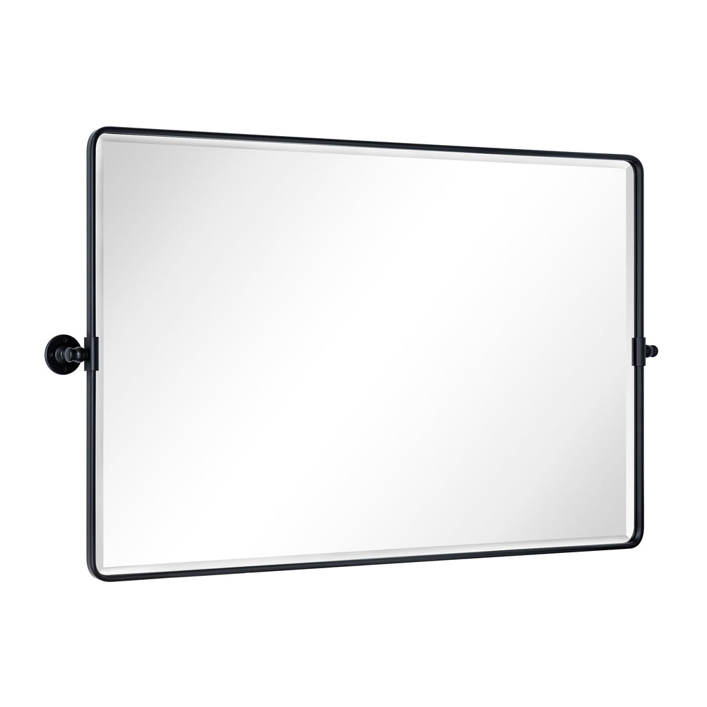 Miroir de salle de bain/de vanité biseauté horizontal TEHOME Lutalo