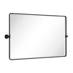Miroir de salle de bain/de vanité biseauté horizontal TEHOME Lutalo