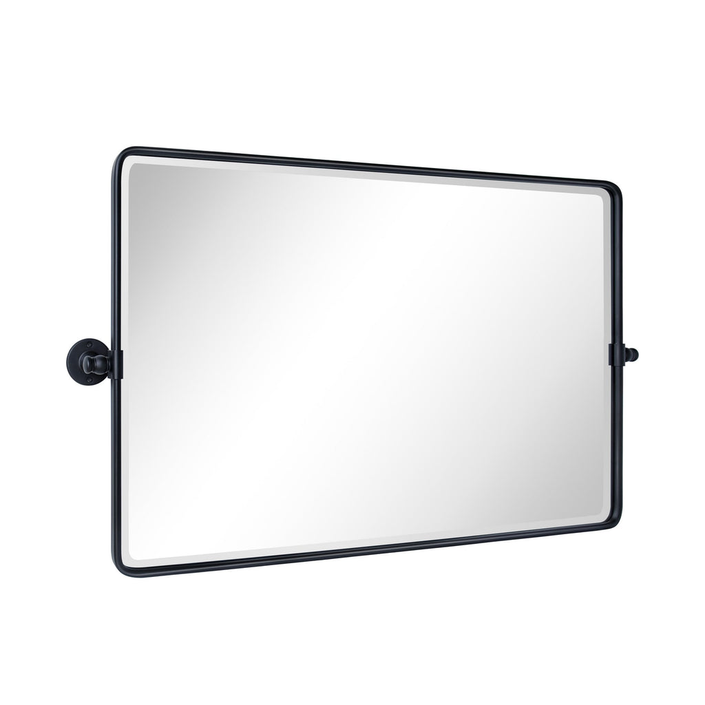 Miroir de salle de bain/de vanité biseauté horizontal TEHOME Lutalo