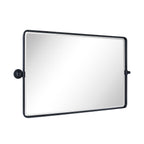 Miroir de salle de bain/de vanité biseauté horizontal TEHOME Lutalo