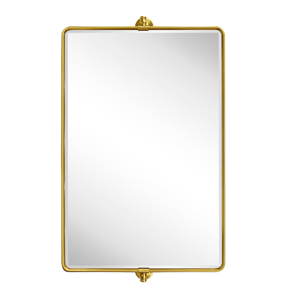 Miroir de salle de bain/de vanité biseauté horizontal TEHOME Lutalo