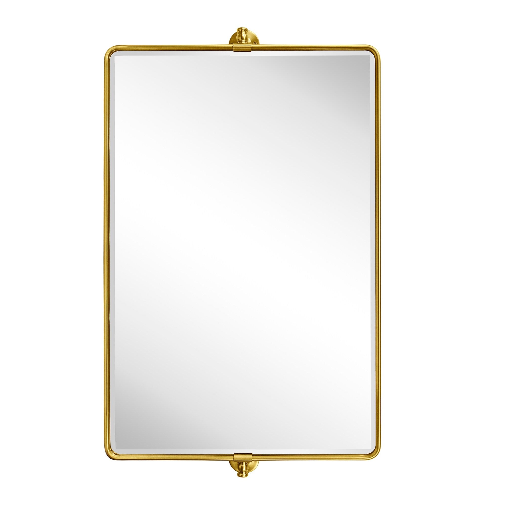 Miroir de salle de bain/de vanité biseauté horizontal TEHOME Lutalo