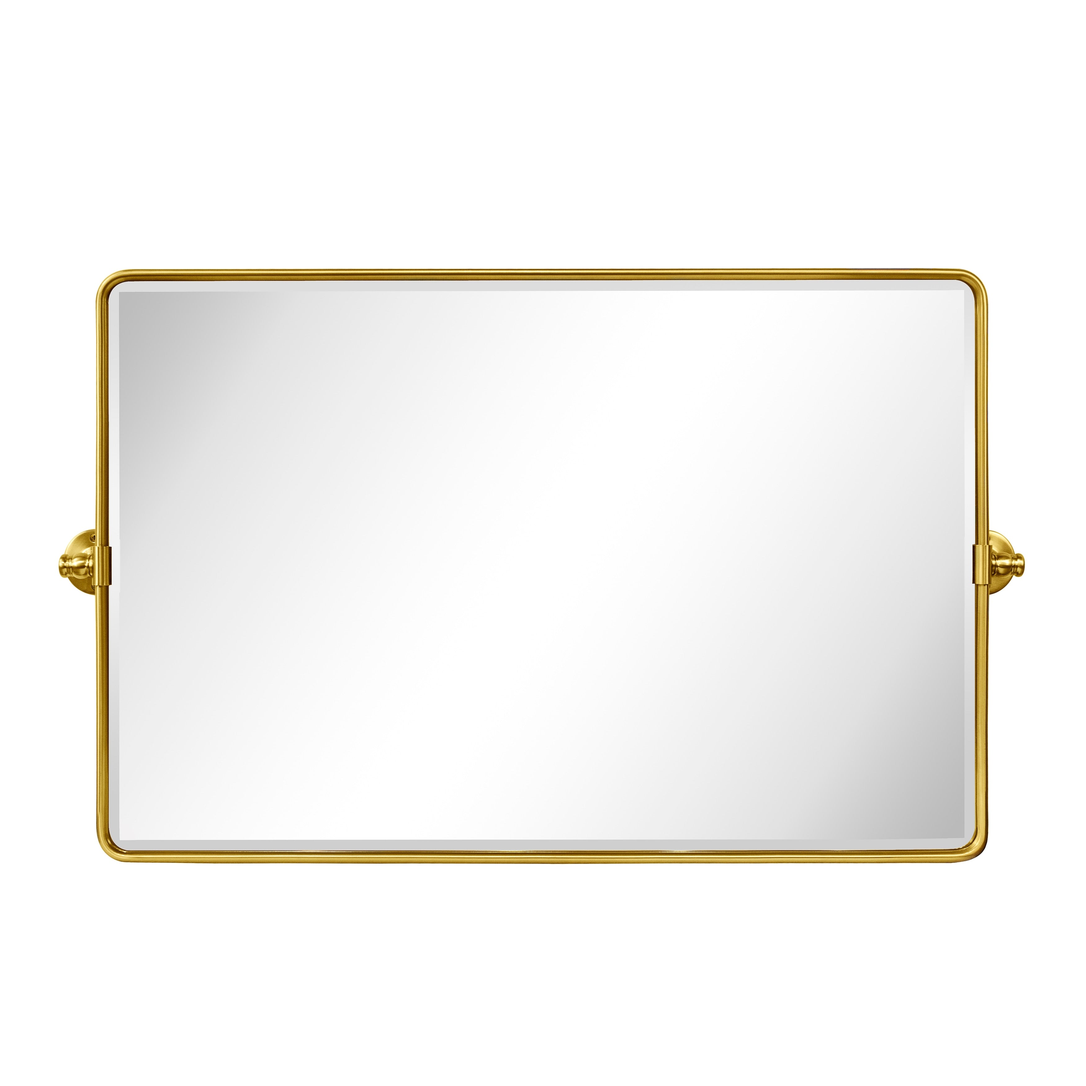 Miroir de salle de bain/de vanité biseauté horizontal TEHOME Lutalo