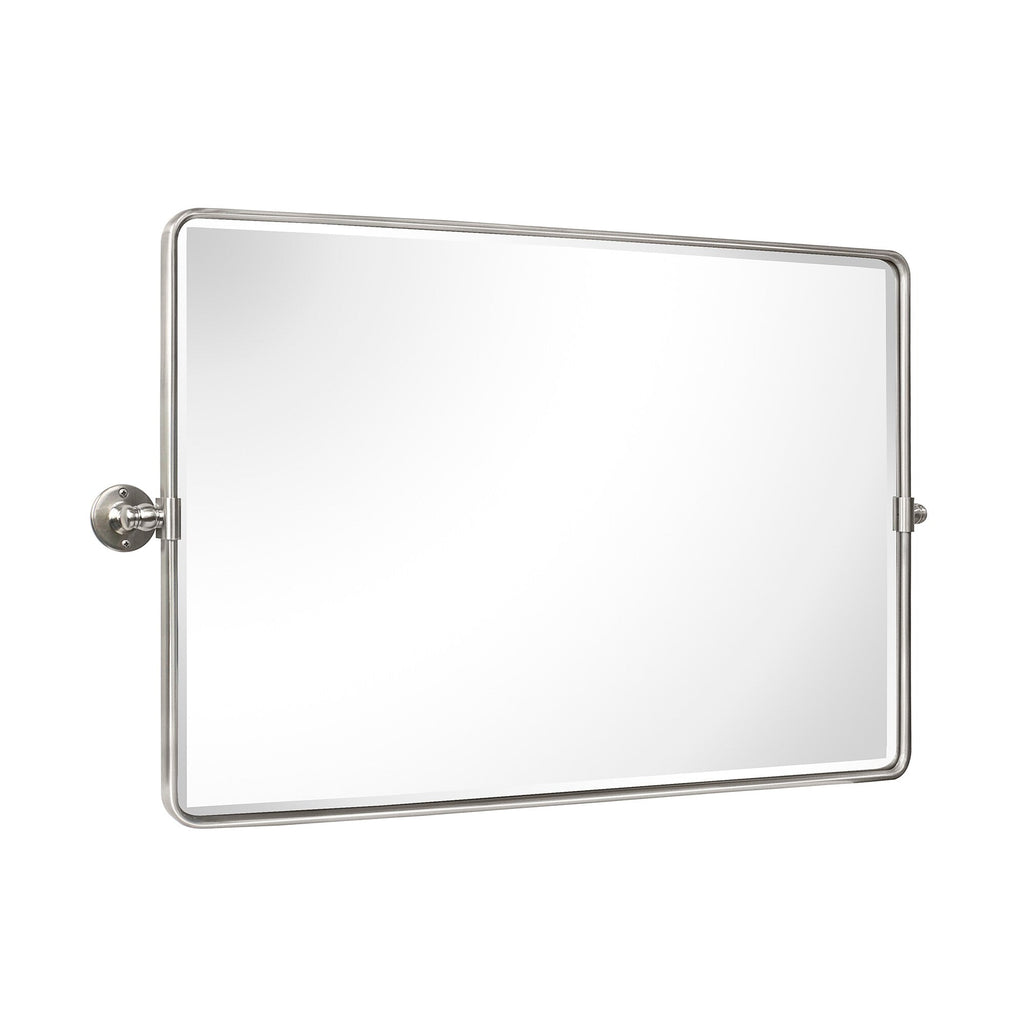 Miroir de salle de bain/de vanité biseauté horizontal TEHOME Lutalo