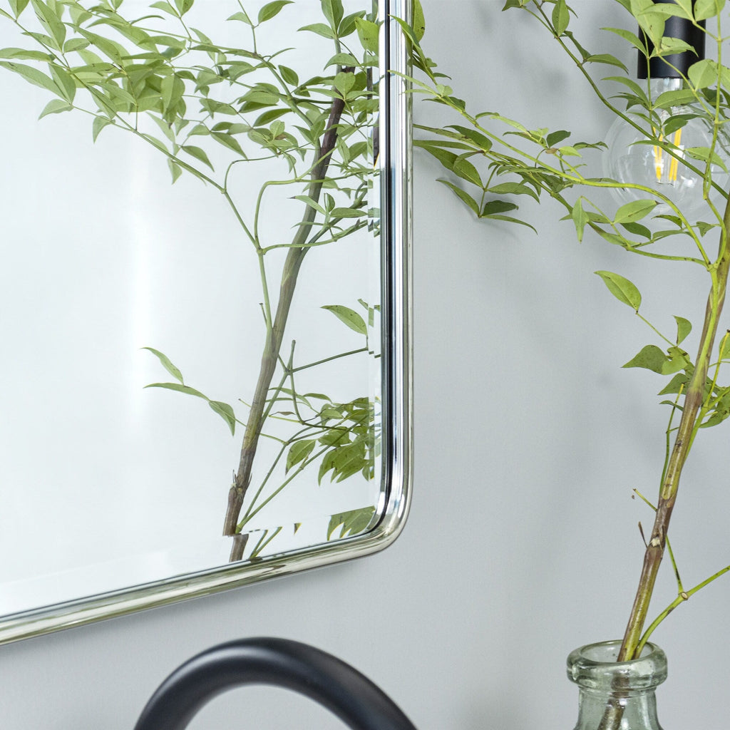 Miroir de salle de bain/de vanité biseauté horizontal TEHOME Lutalo
