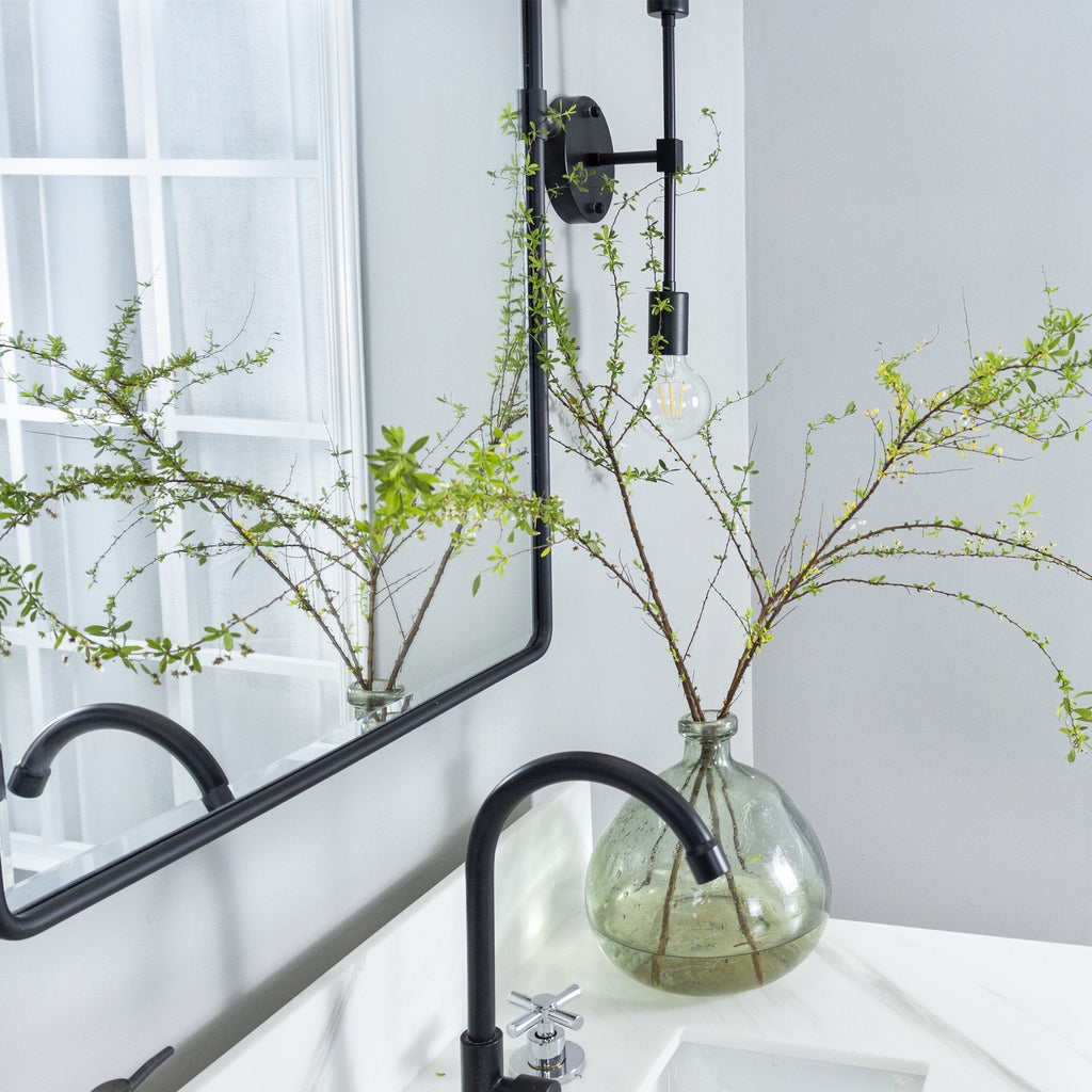 Miroir de salle de bain/de vanité biseauté horizontal TEHOME Lutalo