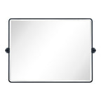 Miroir de salle de bain/de vanité biseauté horizontal TEHOME Lutalo