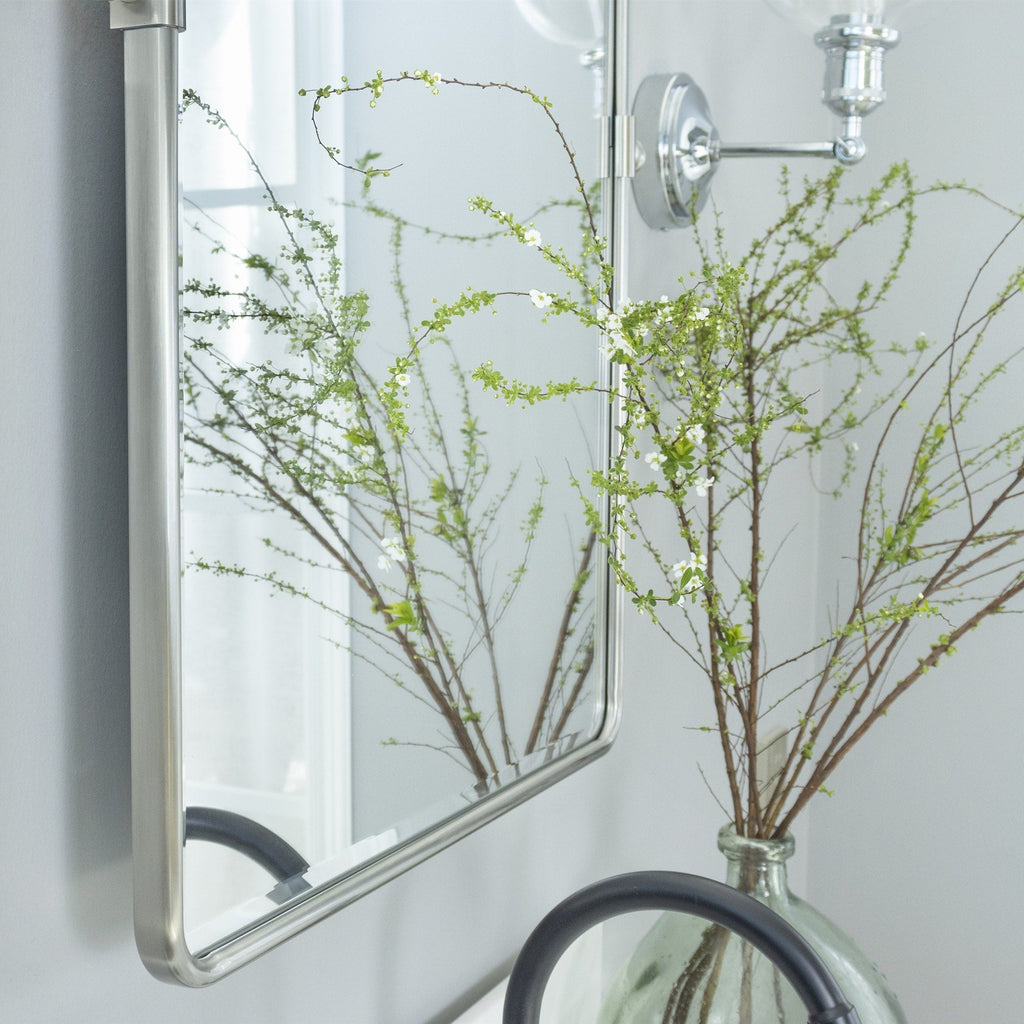 Miroir de salle de bain/de vanité biseauté horizontal TEHOME Lutalo