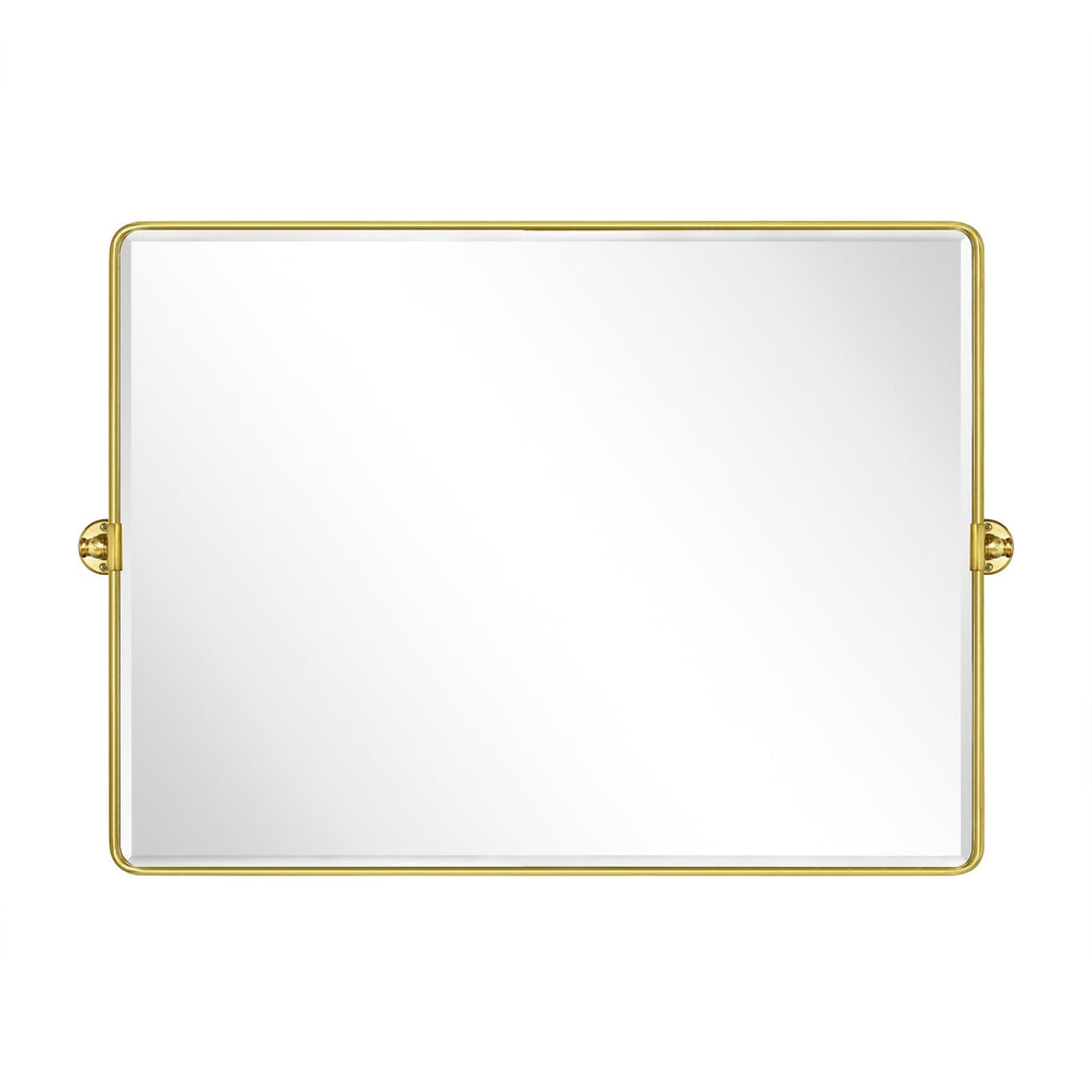 Miroir de salle de bain/de vanité biseauté horizontal TEHOME Lutalo