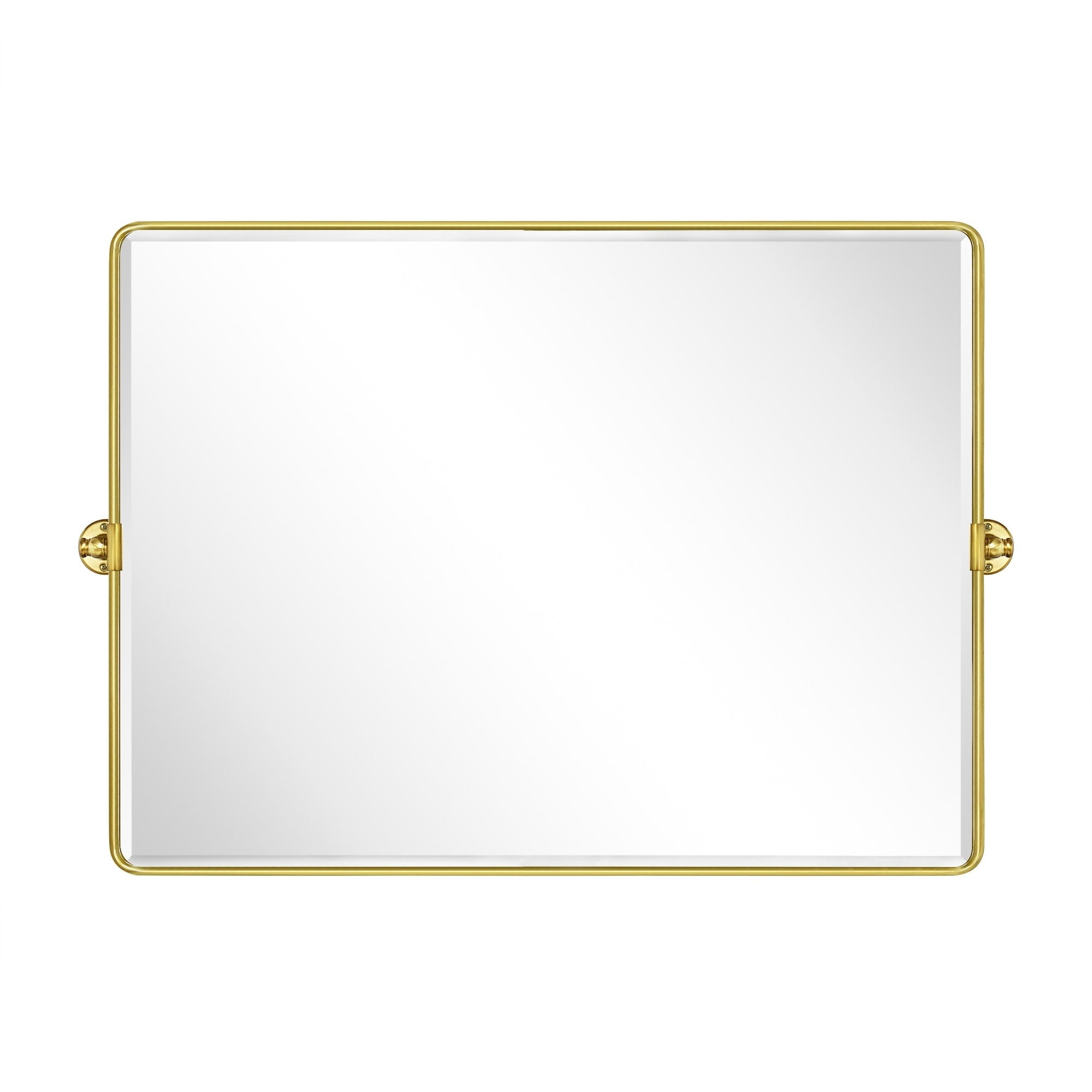 Miroir de salle de bain/de vanité biseauté horizontal TEHOME Lutalo